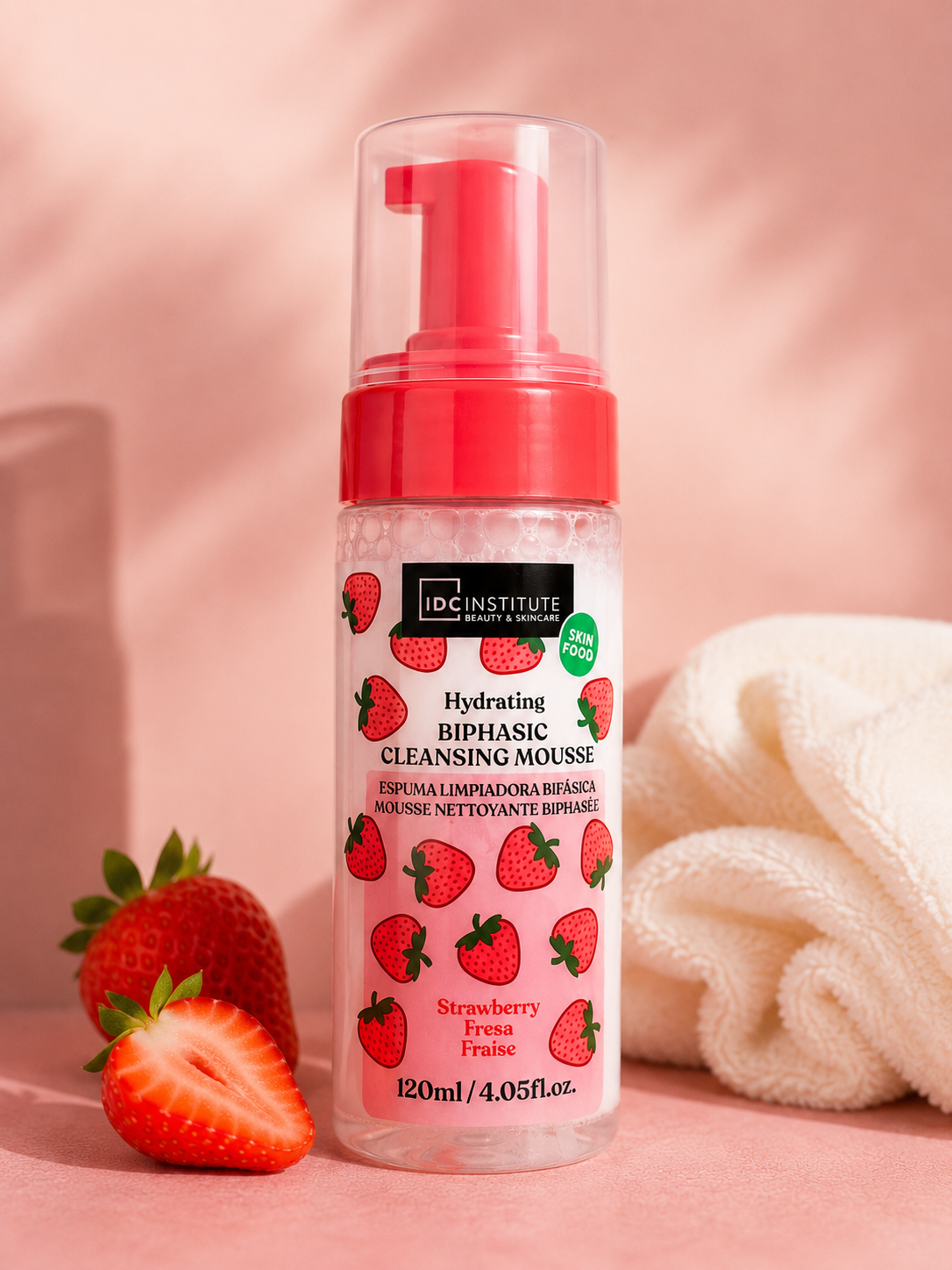 IDC INSTITUTE - Hydrating Biphasic Cleansing Mousse – Strawberry
