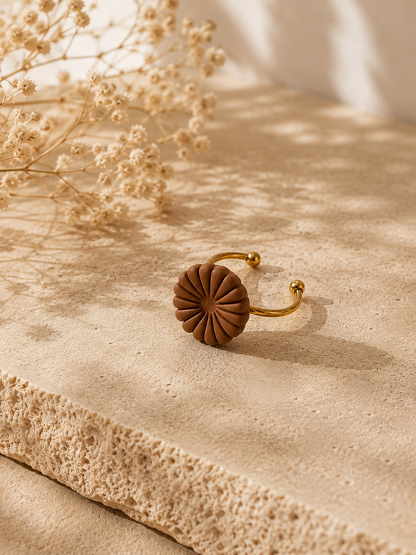 JEWELS BY JELLE - Ring bruin