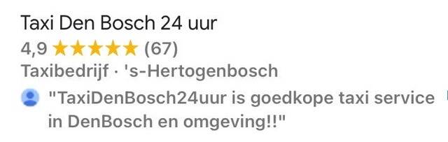 Taxi Den Bosch 24 uur een Top bedrijf in Den Bosch omgeving 