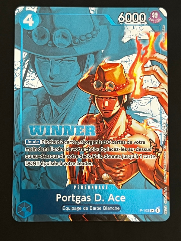 Portgas D Ace P-103 Winner🇫🇷