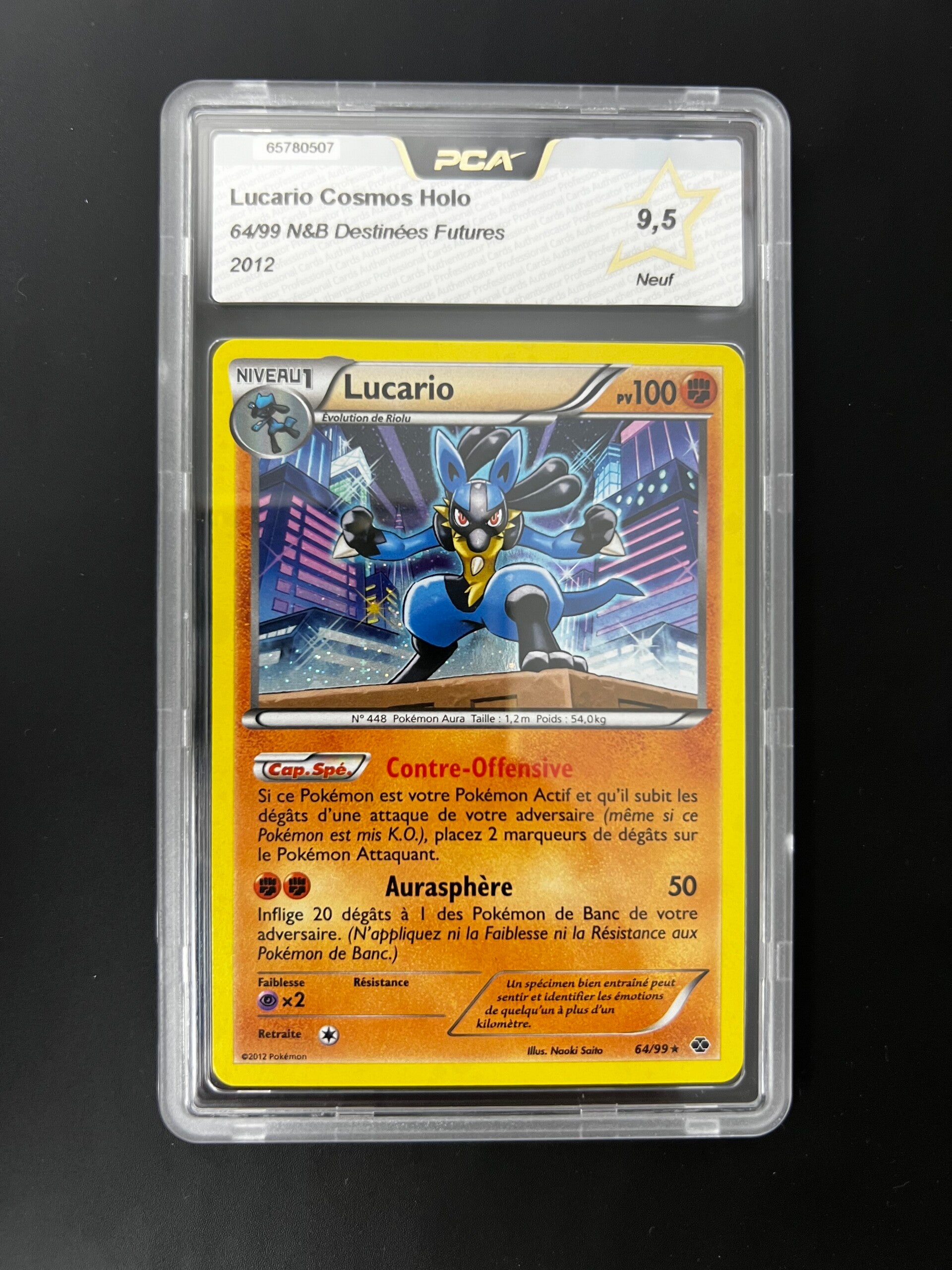 Lucario cosmos holo PCA 9.5