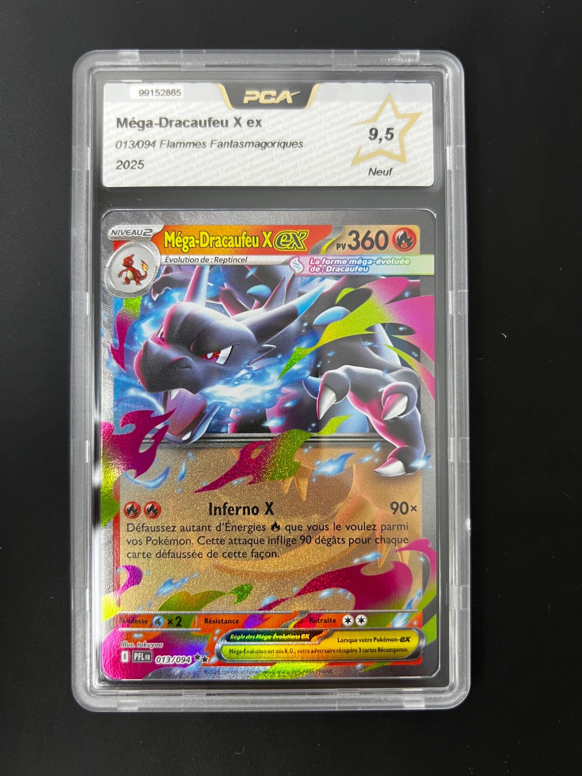 Méga-Dracaufeu X EX PCA 9.5