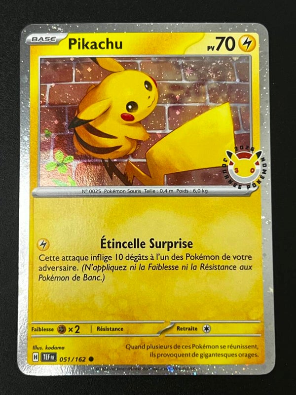 Pikachu holo PROMO 30ans