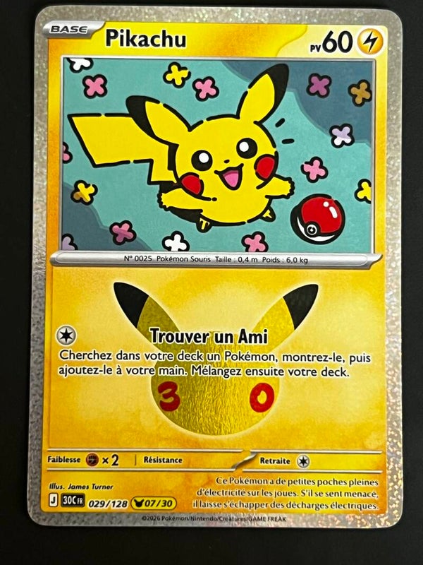 Pikachu 30ans 07/30