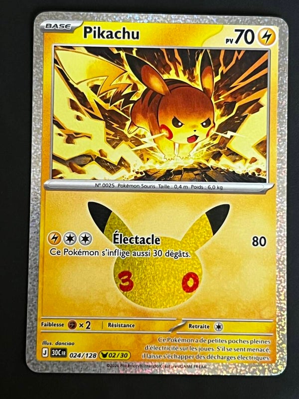 Pikachu 30ans 02/30