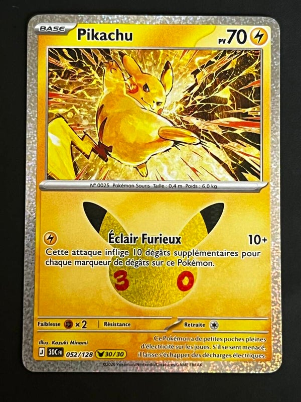 Pikachu 30ans 30/30