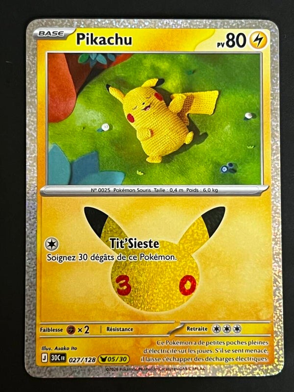 Pikachu 30ans 05/30