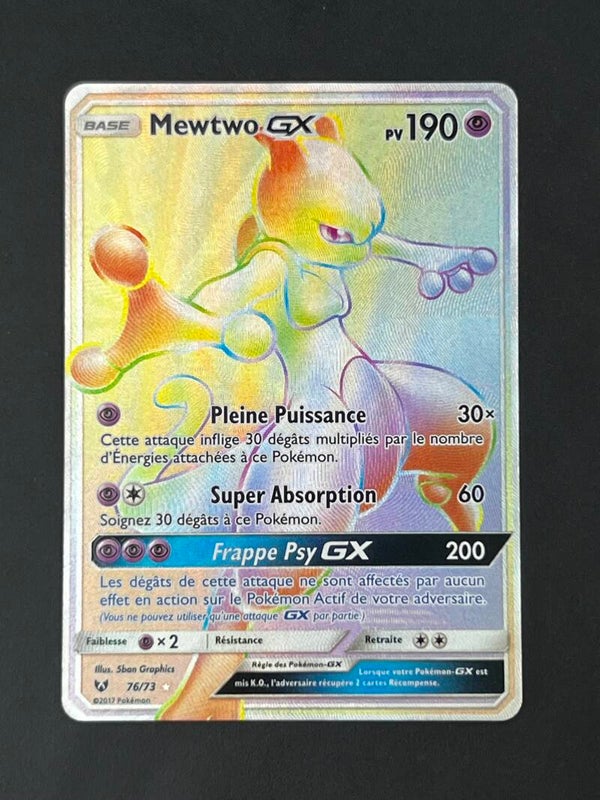 Mewtwo GX Rainbow 76/73