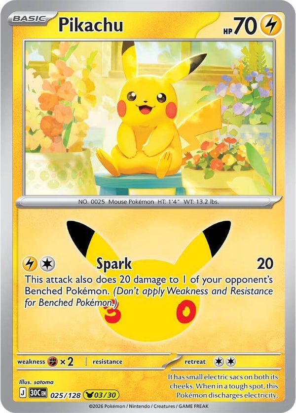 Pikachu (30C 025/128) 03/30