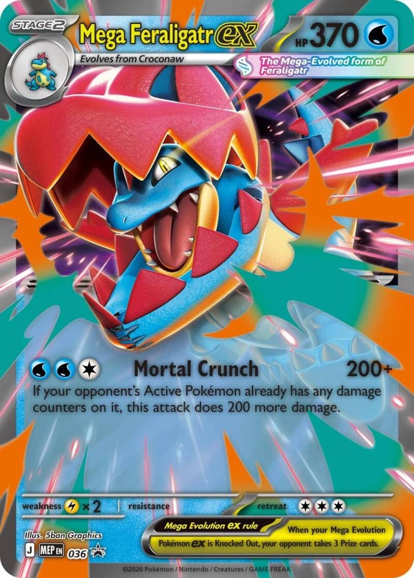 Mega Feraligatr Ex (MEP 036) Promo