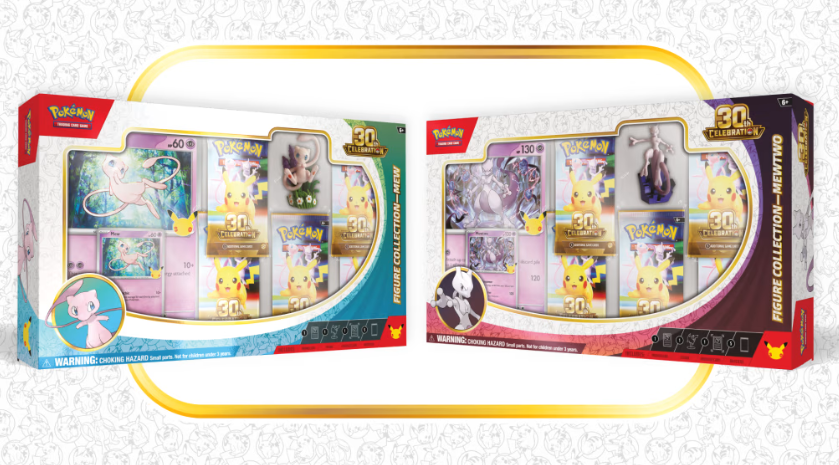 Pokémon 30th Celebration: Figure Collection; Mew & Mewtwo