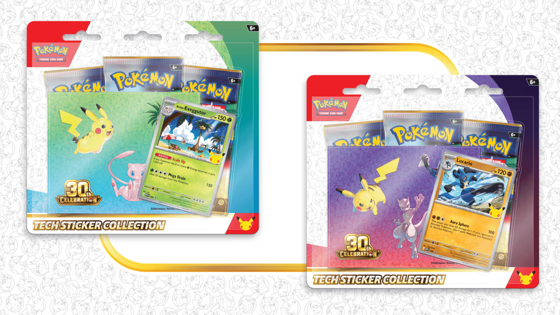 Pokémon 30th Celebration: Tech Sticker Collection