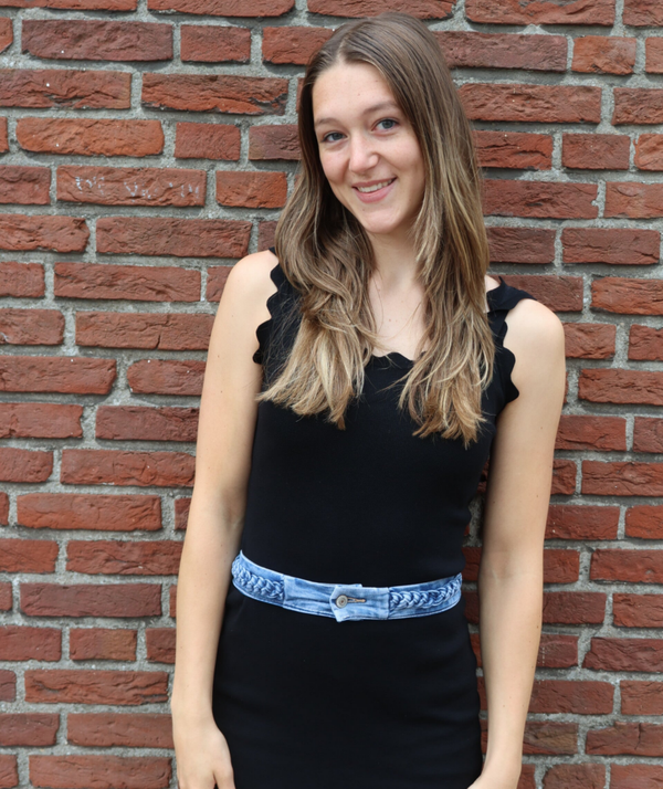 Denim Riem gevlochten