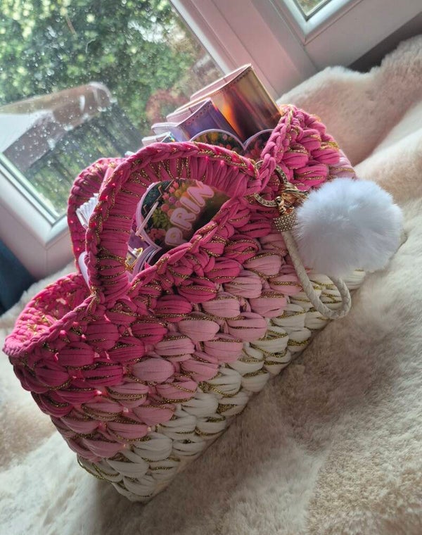 Panier de rangement au crochet