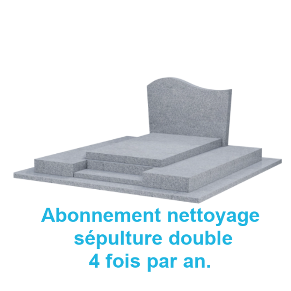 Abonnement 4 nettoyages sépulture double  par an