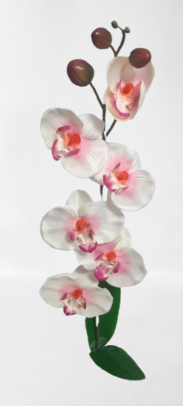 Storczyk – gałązka, 86 cm, biało-różowy, kod: 043019