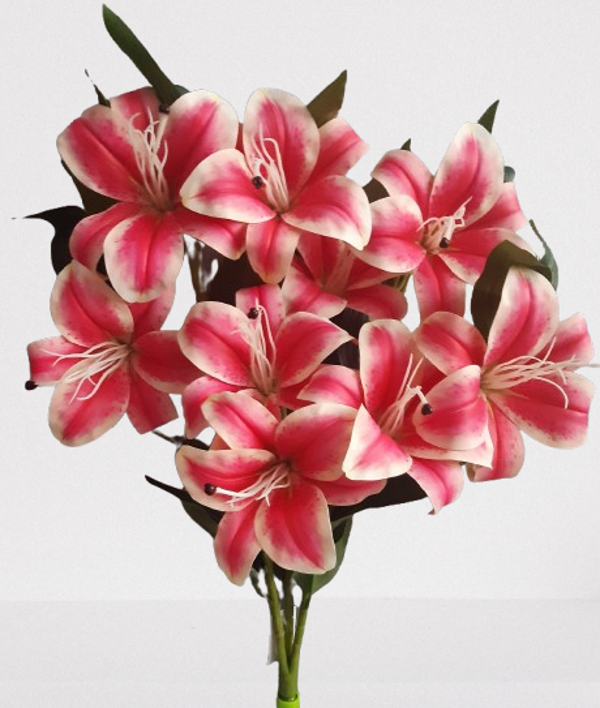 Lilia – bukiet dekoracyjny, 60 cm, róż, kod: 1011