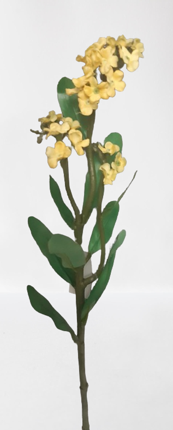 Niezapominajka – gałązka dekoracyjna, 56 cm, żółty, kod: 1131301