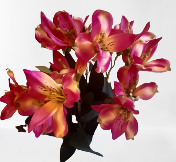 Alstromeria – bukiet 45 cm, róż, kod: 1207
