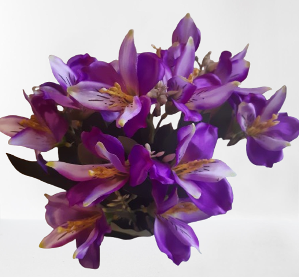 Alstromeria – bukiet 45 cm, fiolet, kod: 1207