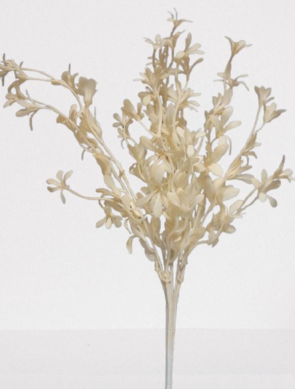Wiązka roślin – 39 cm, krem, kod: 17902