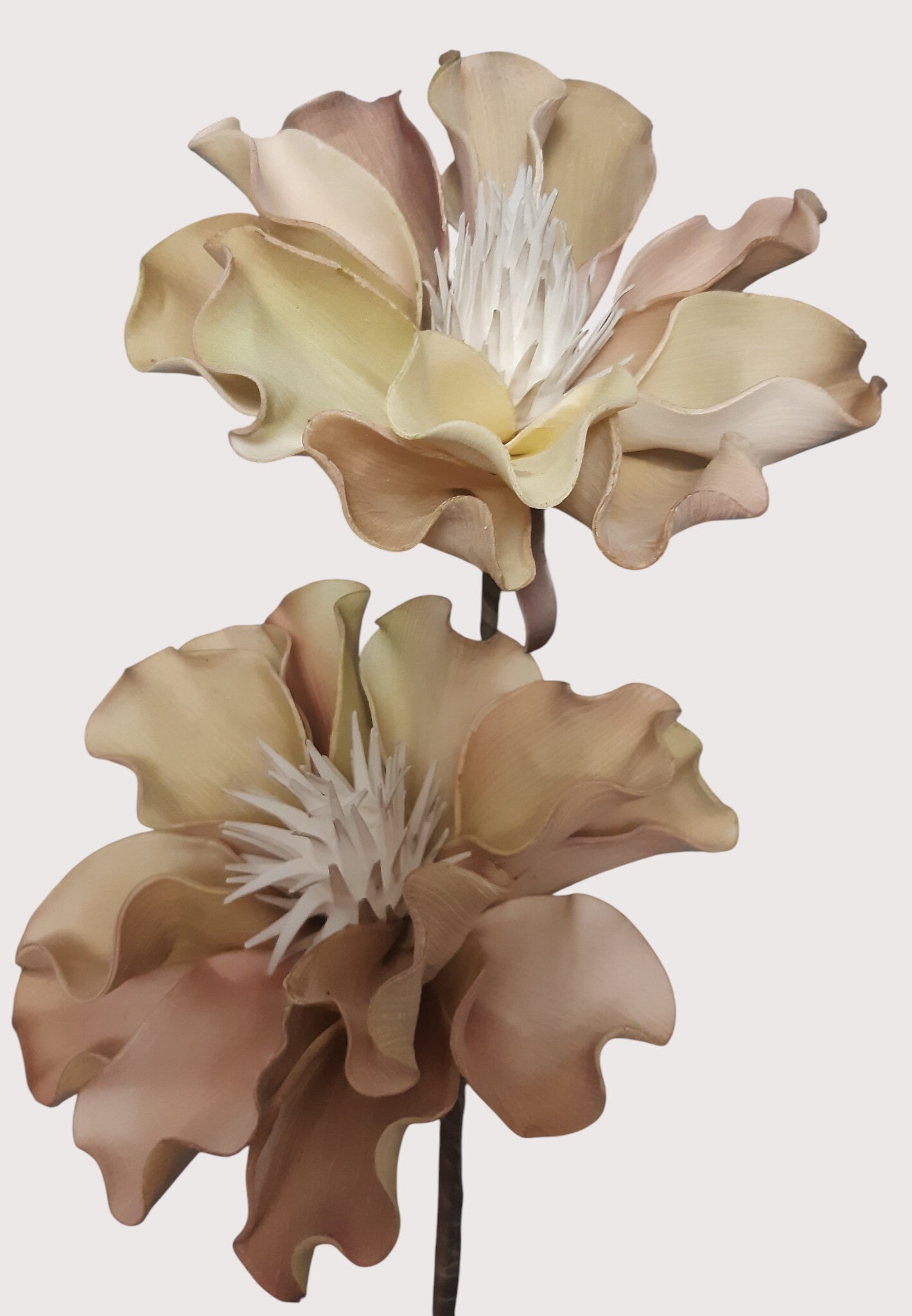 Egzotyczny kwiat z pianki, 104 cm, szaro-zielony, kod: 0001