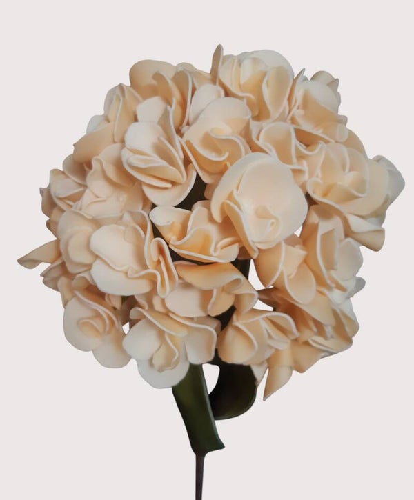 Hortensja z pianki – 90 cm, krem, kod: 2307