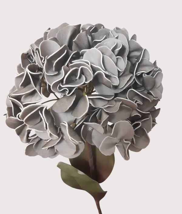 Hortensja z pianki – 90 cm, szary, kod: 2307