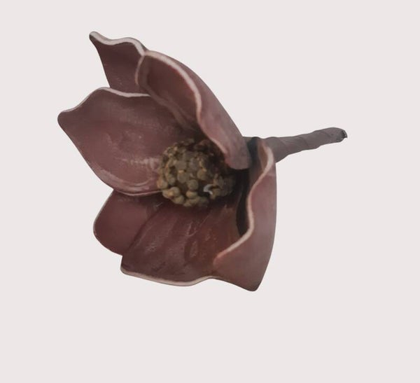 Magnolia z pianki – główka wyrobowa, 16 cm, fiolet, kod: 248