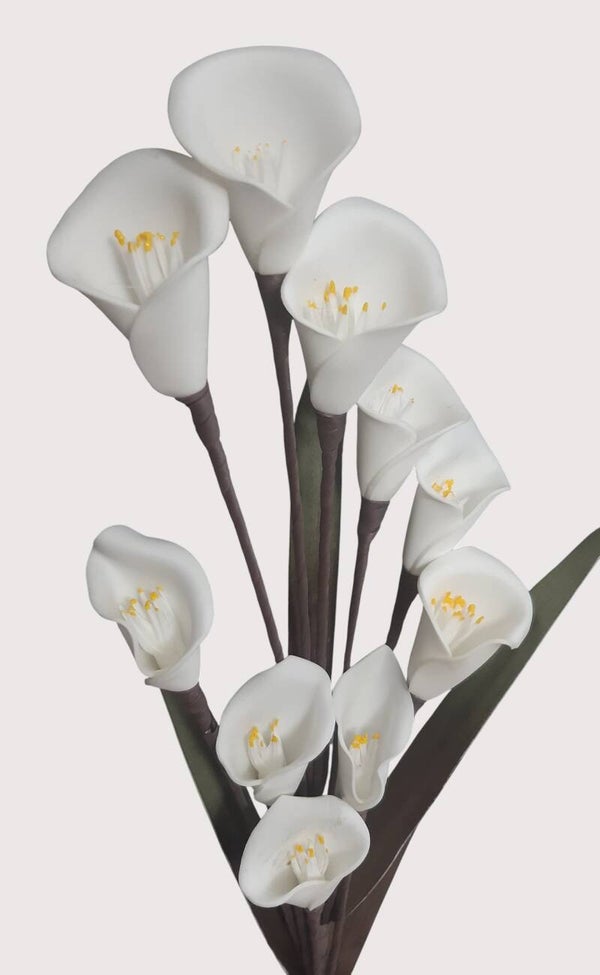 Calla z pianki, 103 cm, biały, kod: 1587