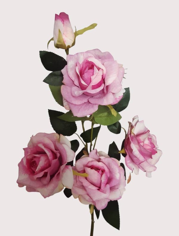Róża - gałązka, 90 cm, pink, kod: 3402