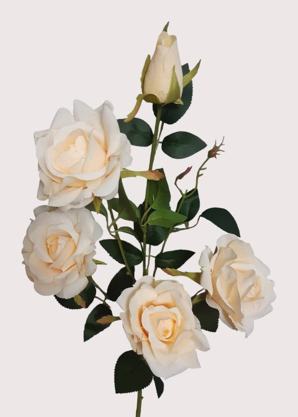 Róża - gałązka, 90 cm, cream, kod: 3402
