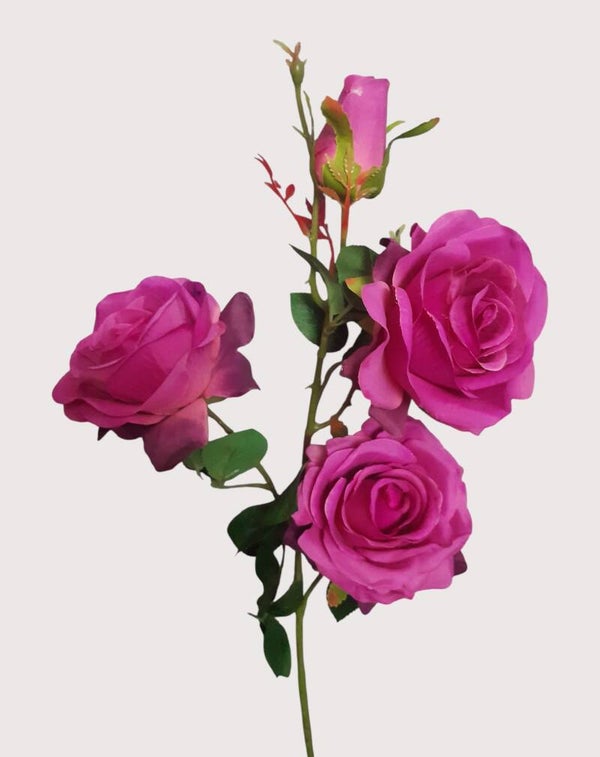 Róża - gałązka, 90 cm, purple, kod: 3782