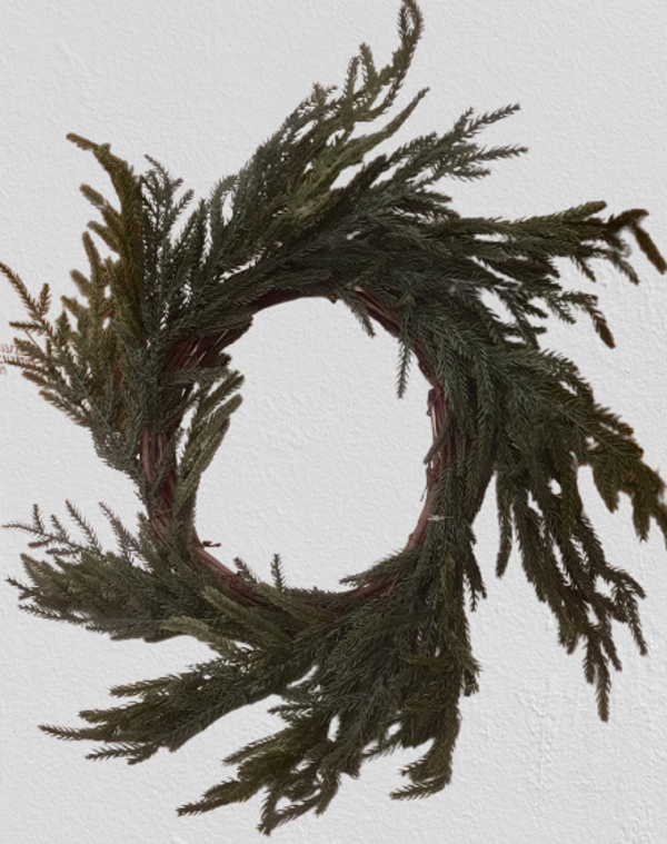 Wianek świąteczny realistyczny 52 cm, kod: 551