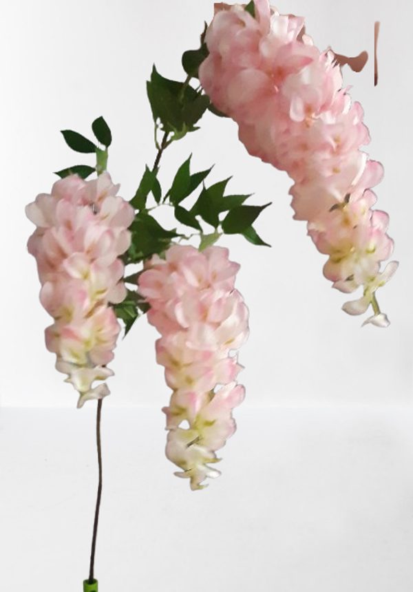 Wisteria – gałązka, 106 cm, różowy, kod: 679