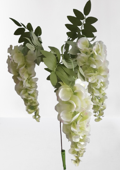 Wisteria – gałązka, 106 cm, zielony, 12 sztuk,  kod: 679