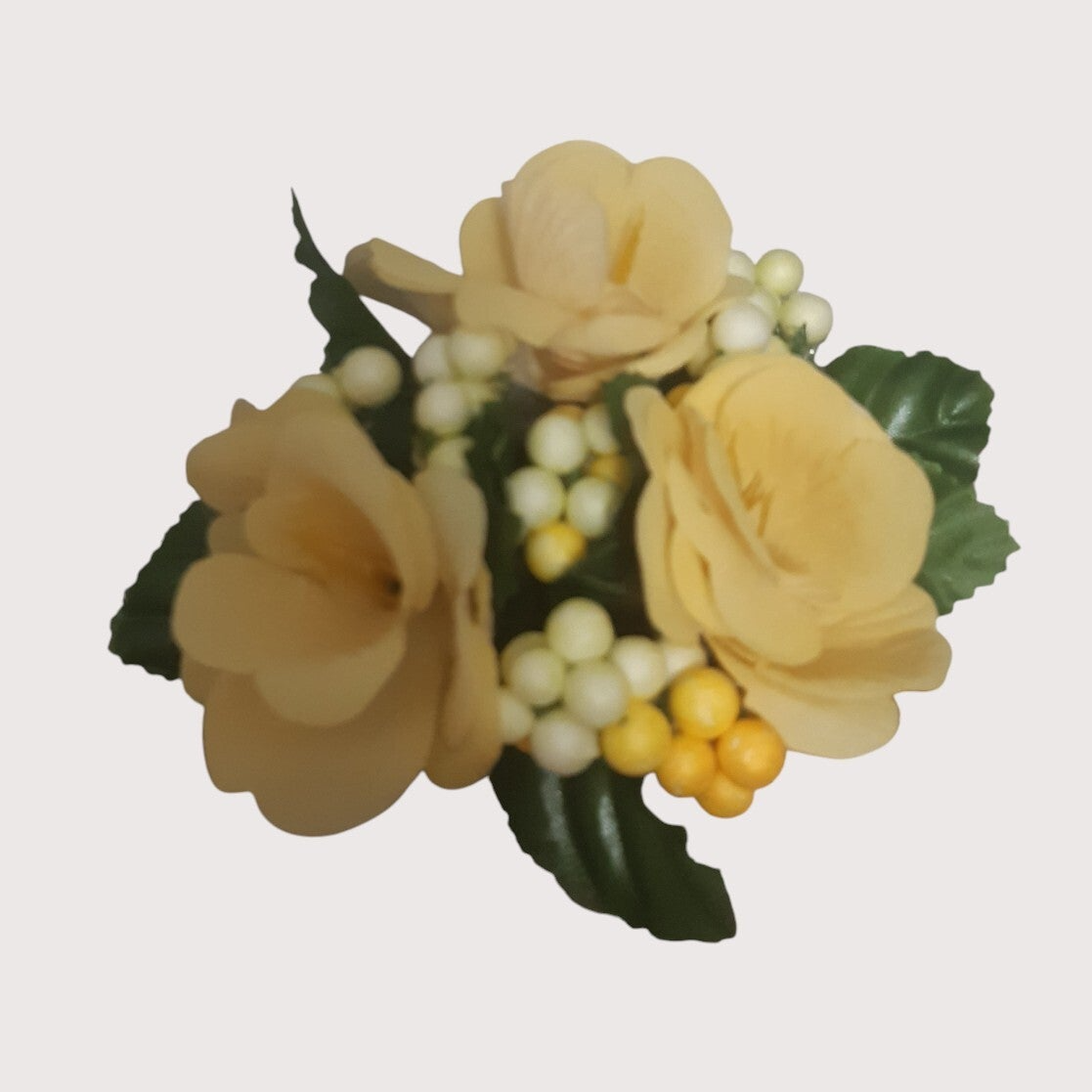 Stroik dekoracyjny na świeczkę, 12 cm, żółty, kod: 5164