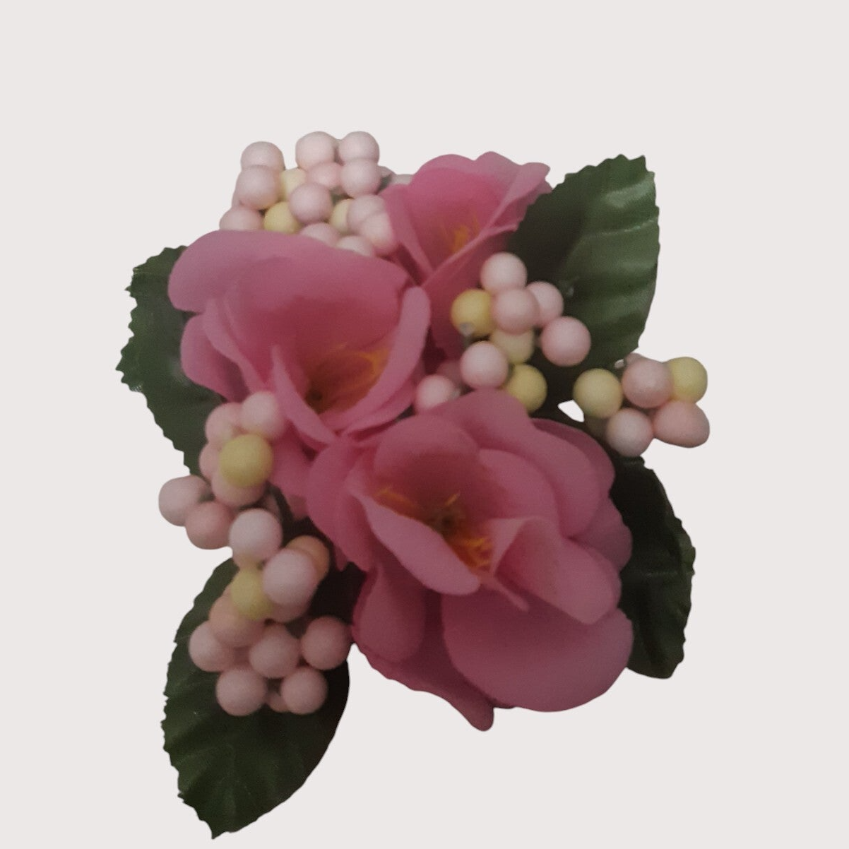 Stroik dekoracyjny na świeczkę, 12 cm, różowy, kod: 5164