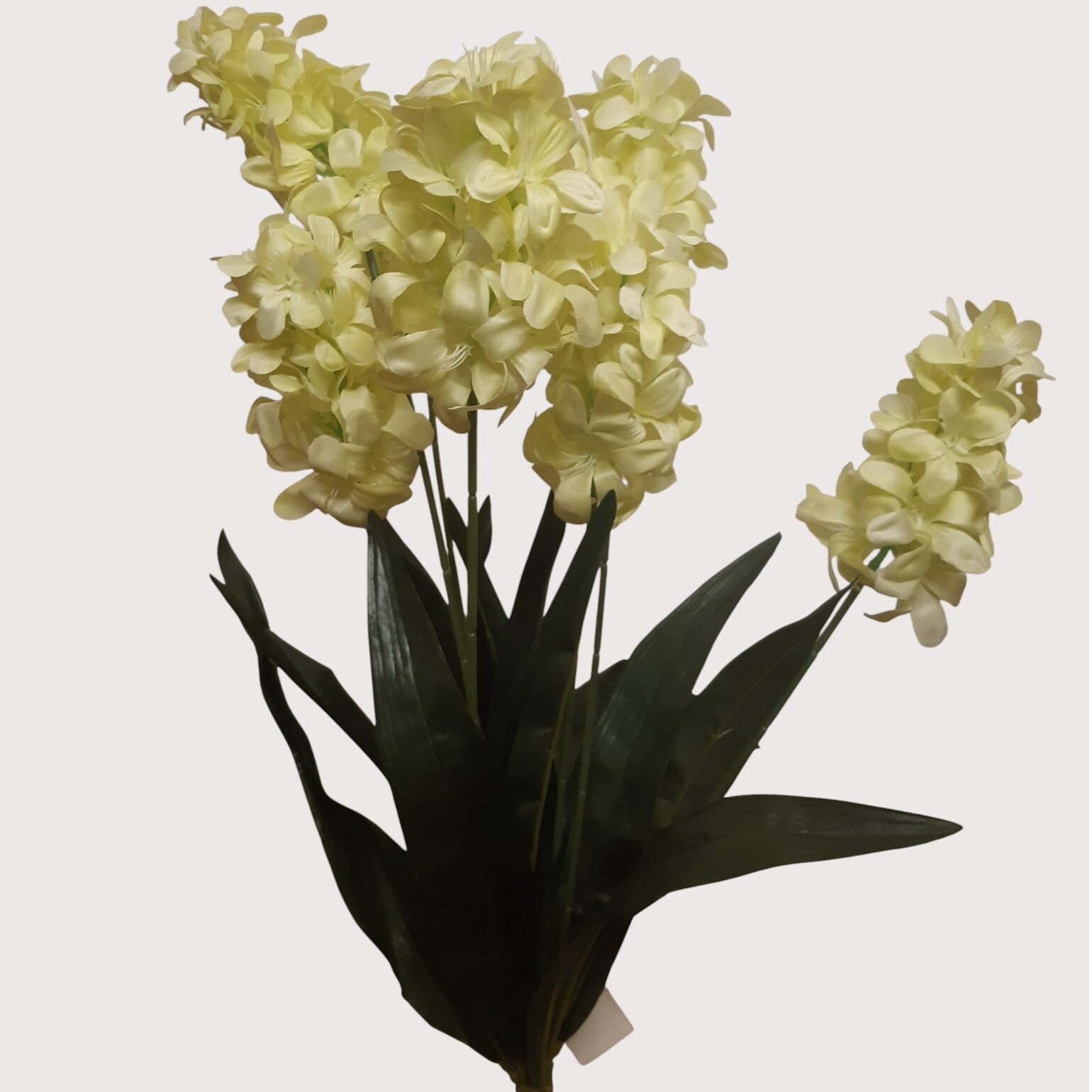 Hiacynt – bukiet dekoracyjny, 64 cm, żółty, kod: 8191