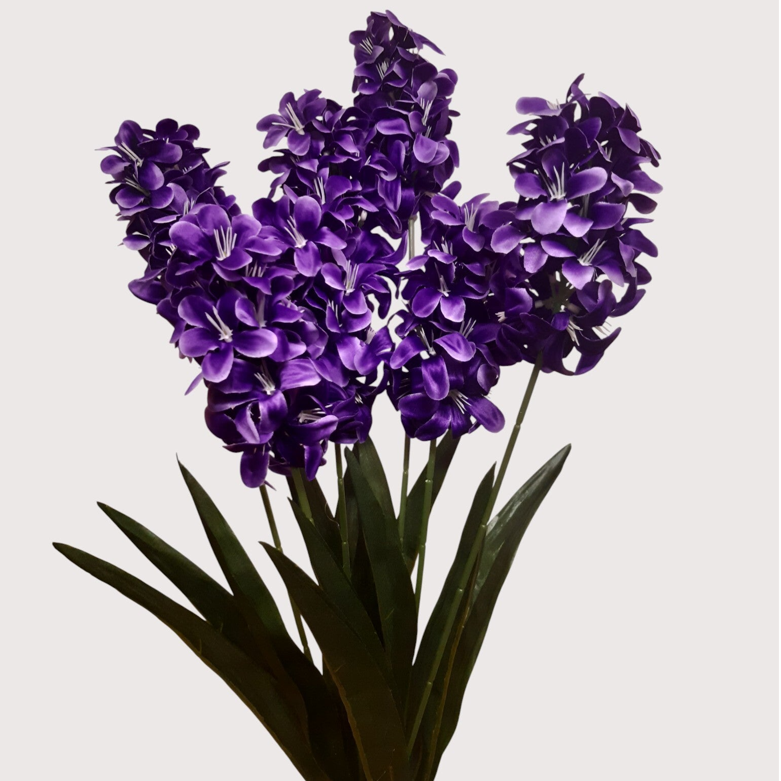 Hiacynt – bukiet dekoracyjny, 64 cm, fiolet, kod: 8191