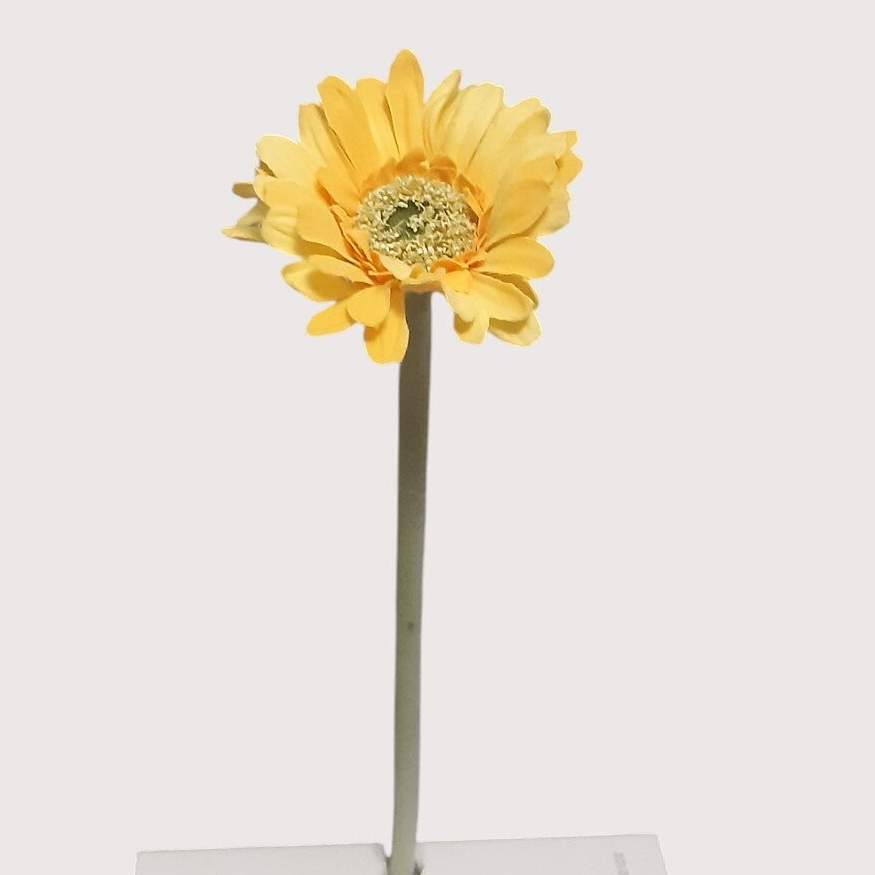 Gerbera mini, 27 cm, żółty, kod: 1100305