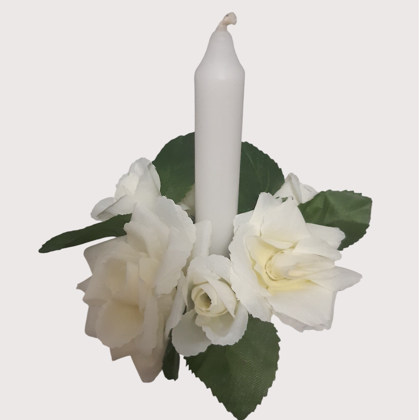 Stroik dekoracyjny na świeczkę, 16 cm, biały, kod: 1830401