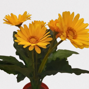 Gerbera 35 cm, pomarańcz kod: 1081