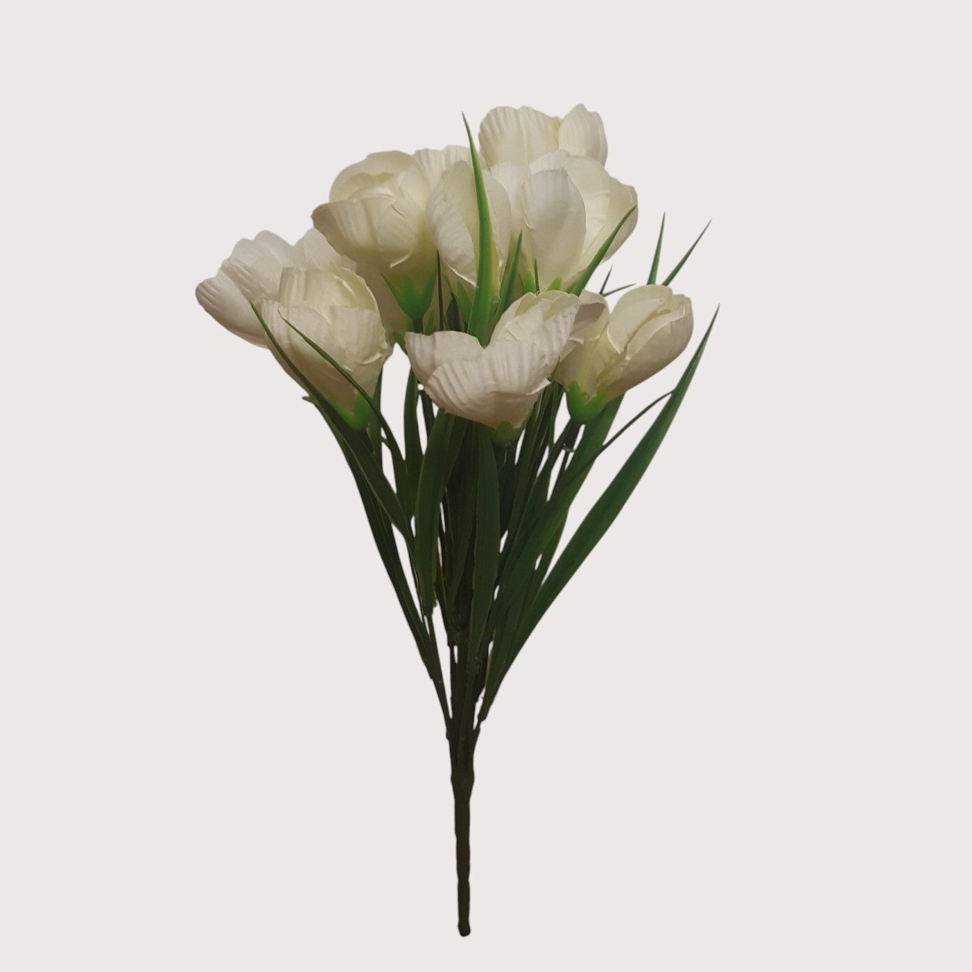 Krokusy – bukiet na piku, 36 cm, biały, kod: 1172