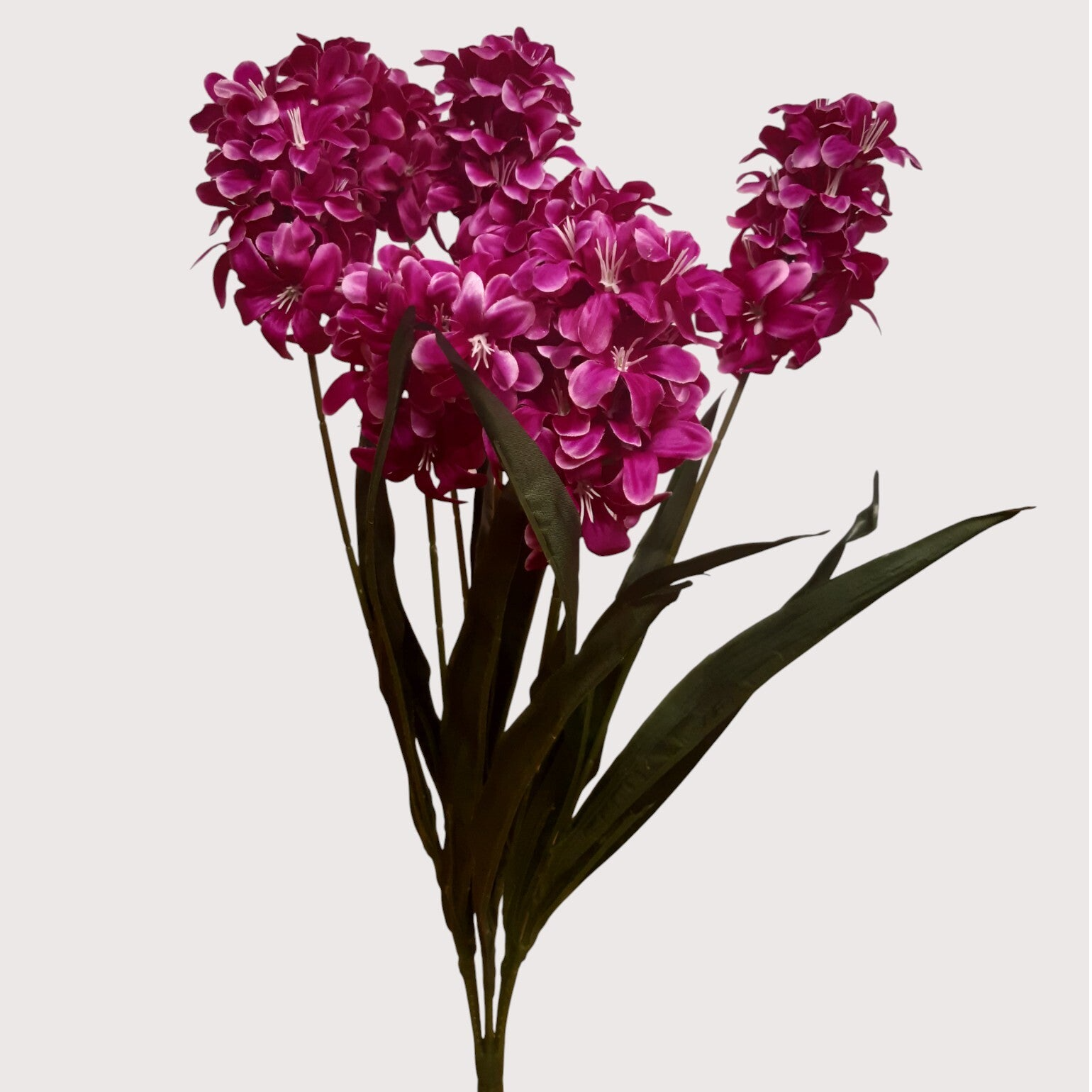 Hiacynt – bukiet dekoracyjny, 64 cm, fuksja, kod: 8191