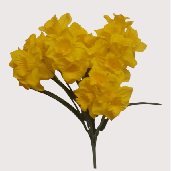 Żonkil – bukiet dekoracyjny, 42 cm, żółty, kod: 8190