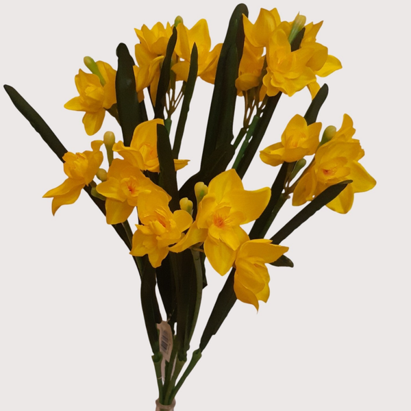 Narcyz – bukiet 7 gałązek 58 cm, żółty ciemny, kod: 8189