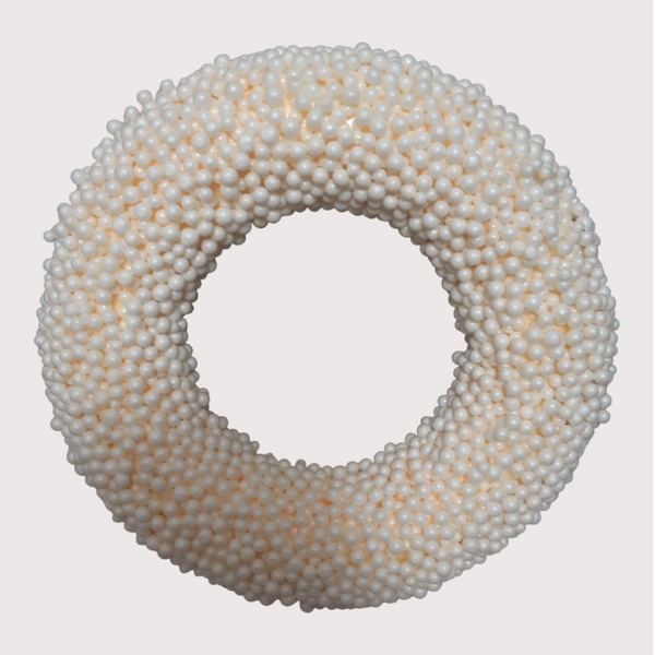 Podkład piankowy – baza pod wianek, 28 cm, biały,  kod: 4925