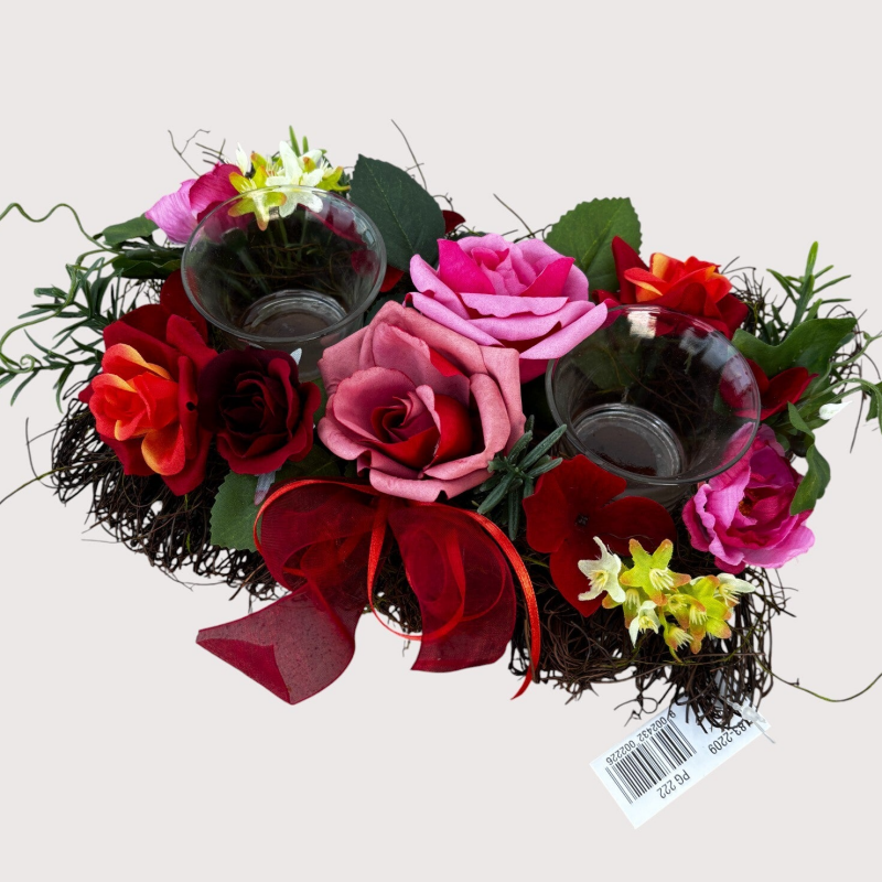 Świecznik walentynkowy – na 2 tealighty, 6 sztuk,  kod: 1832209