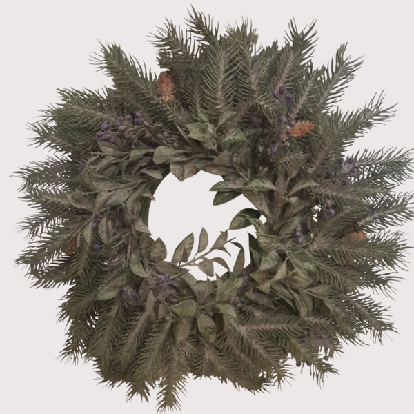 Wianek z gałązek choinki 40 cm, kod: 6605